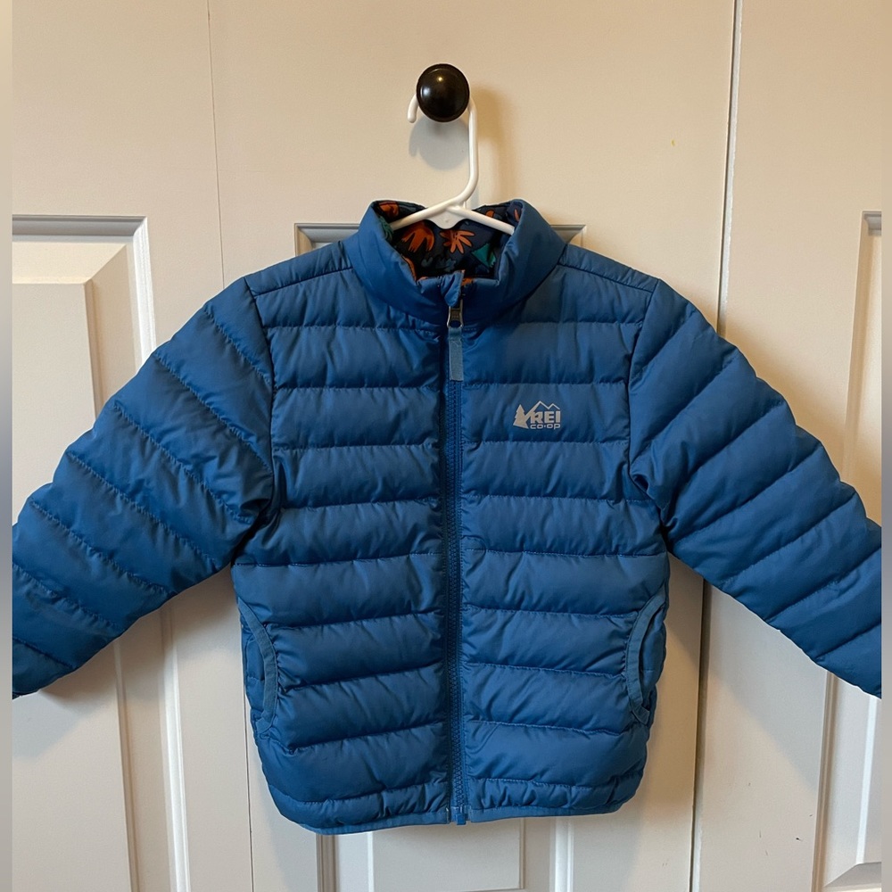 REI Co-op Reversible 650 Down Jacket - Toddlers 4T blue